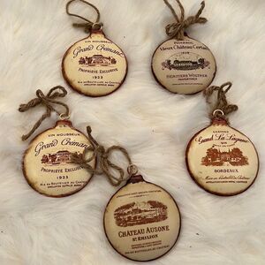 5 French Christmas Holiday Ornaments